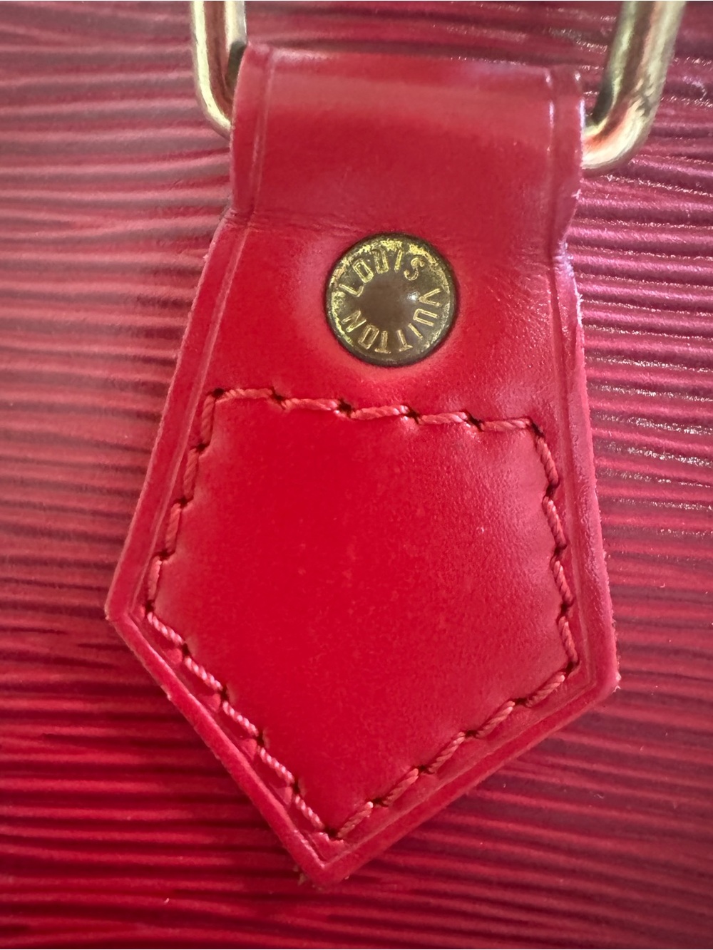 Louis Vuitton Red Epi Leather Speedy 30 Bag - Picture 5 of 11